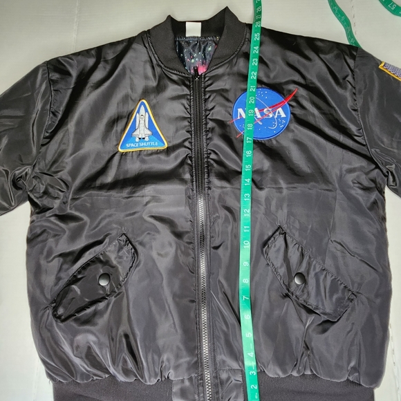 Spirit NASA Bomber Jacket with Patches Men's Medium - Picture 5 of 6